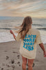 Beach More Worry Less Wholesale Large Print T-Shirt