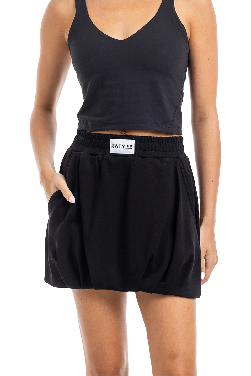 Black Wholesale Mini Bubble Skirt