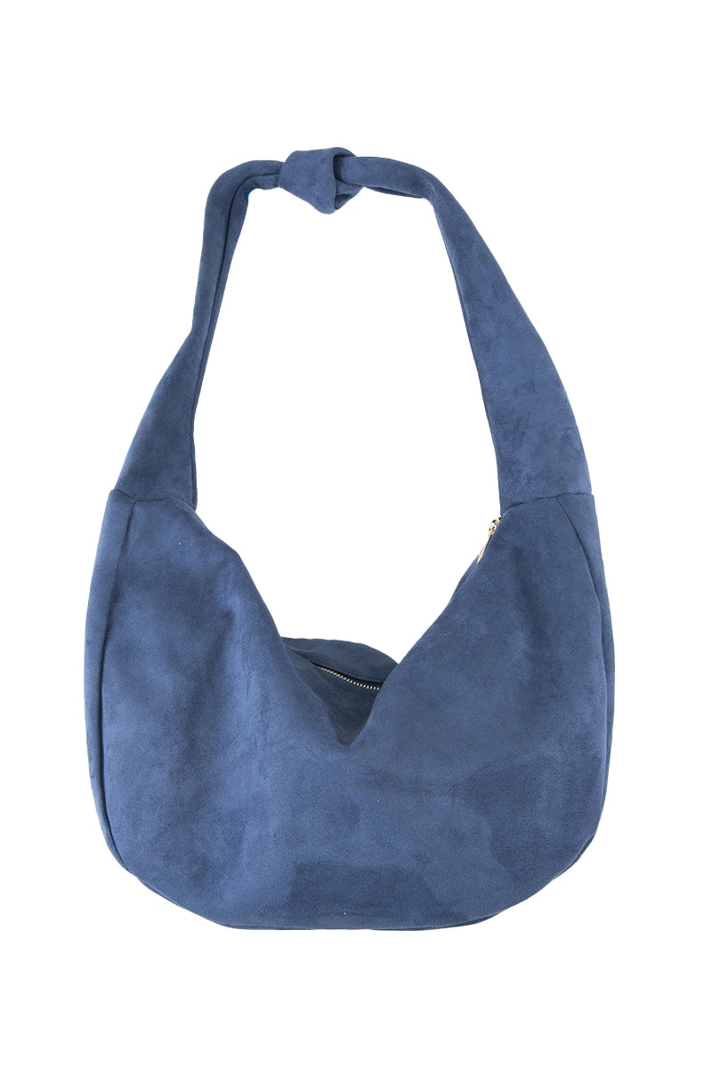 Blue Wholesale Suede Tote Bag