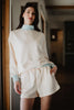 Beige & Light Blue Wholesale Duo Mockneck Set