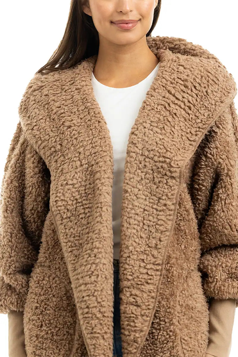 Brown Sherpa Wholesale Body Wrap for Women