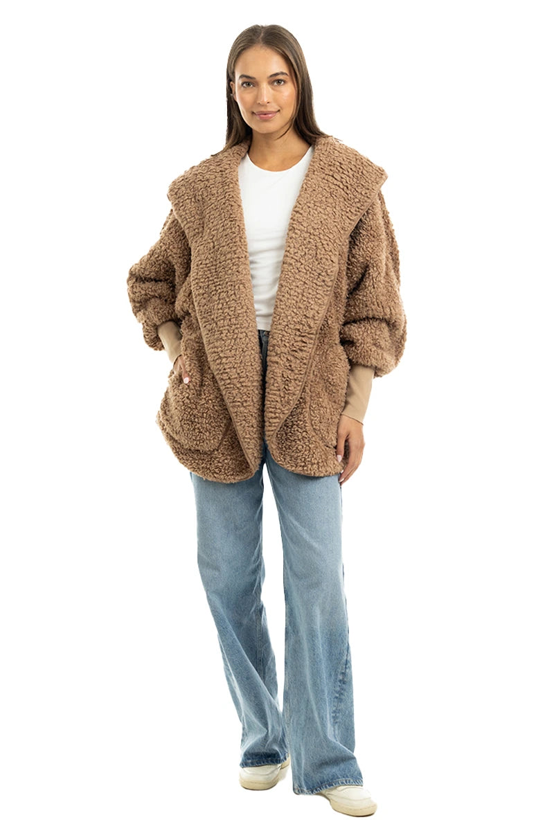 Brown Sherpa Wholesale Body Wrap for Women