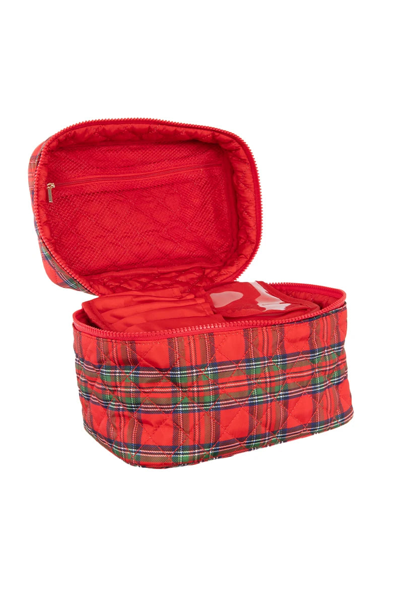 Royal Stewart Plaid Holiday Cosmetic Bag