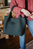 Forest Green Wholesale Woven Tote Bag
