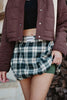 Green Plaid Wholesale Bubble Hem Skirt