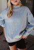 Heather Essential Wholesale Mockneck Sweatshirt