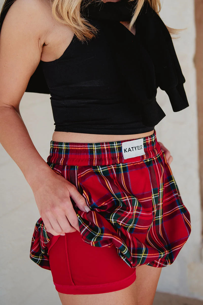 Royal Stewart Plaid Wholesale Mini Bubble Skirt
