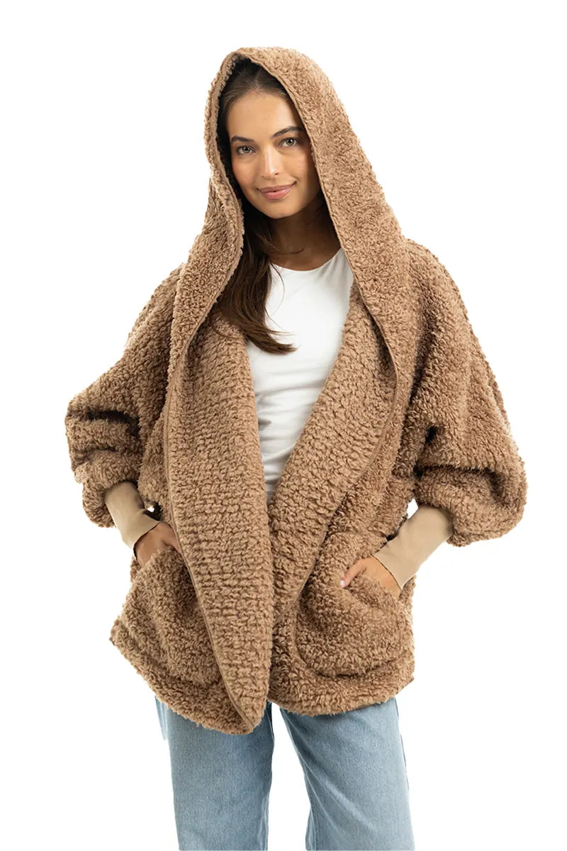Brown Sherpa Wholesale Body Wrap for Women