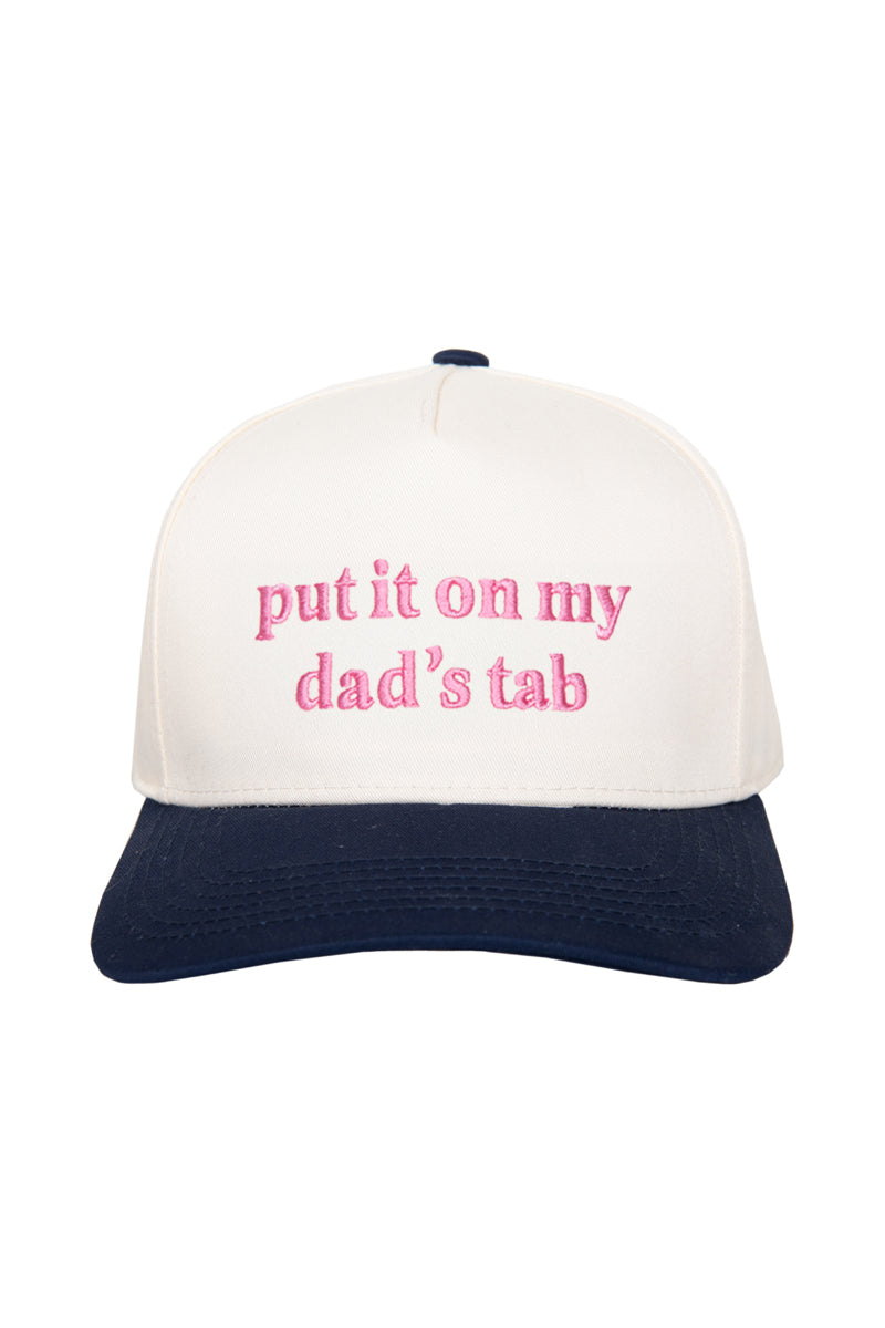 Put It On My Dad's Tab Wholesale Vintage Trucker Hats for Women