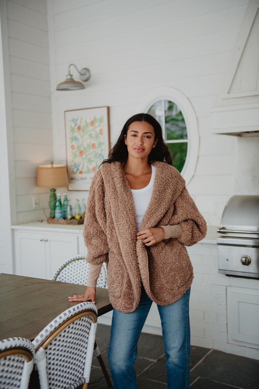Brown Sherpa Wholesale Body Wrap for Women