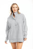 Gray Vintage Wash Wholesale Snap-Neck Pullover