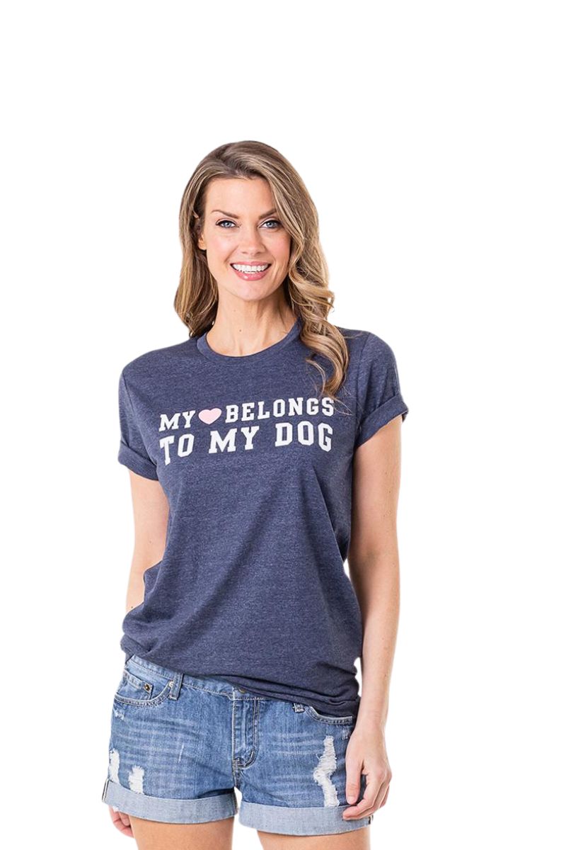 My Heart Belongs To My Dog Wholesale Graphic Tee’s