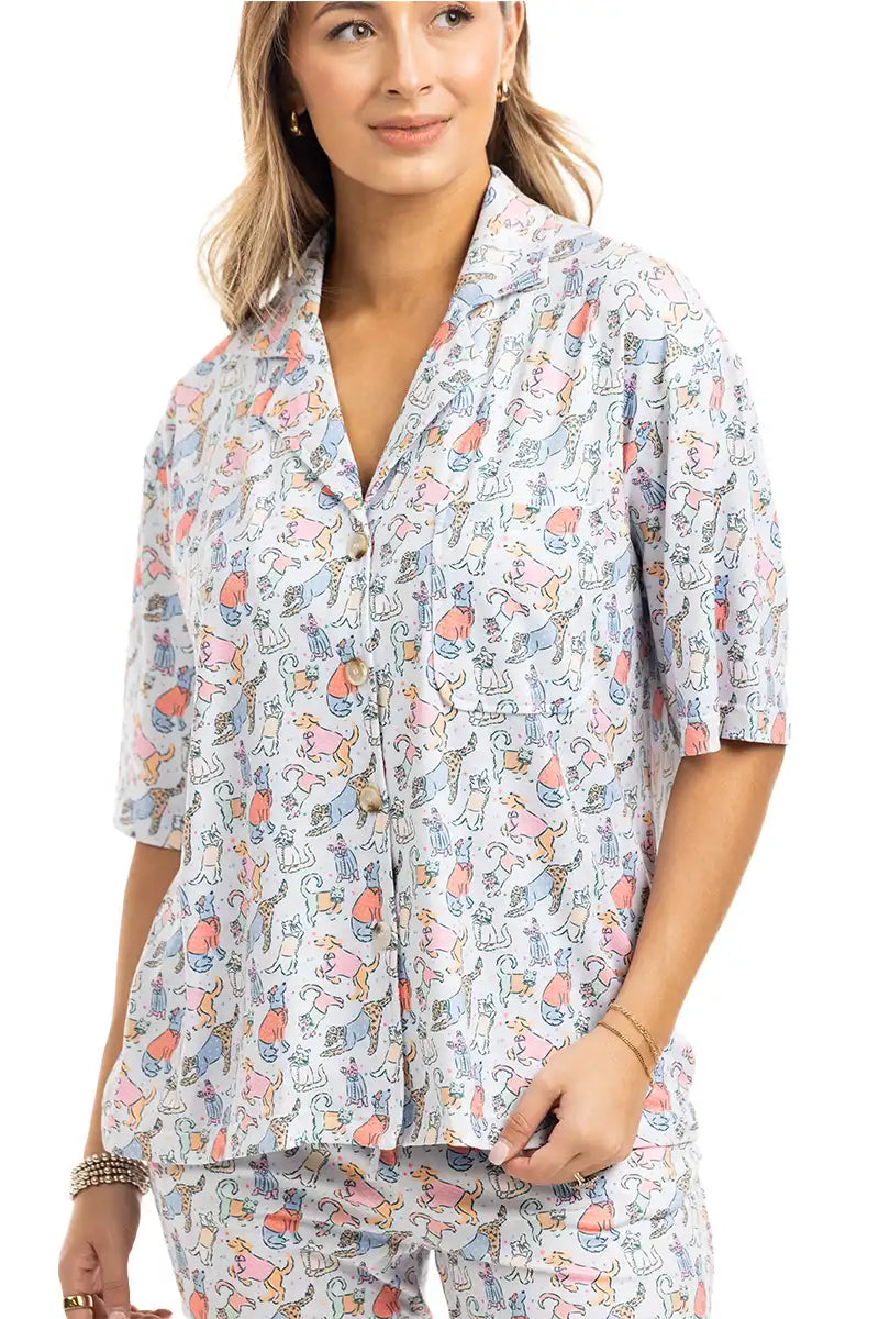 Women's Posh Pets Pajama Pants Set