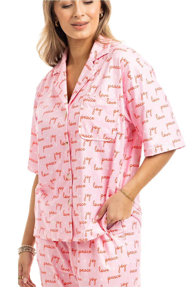 Love Joy & Peace Wholesale Matching Pajama Pants Set