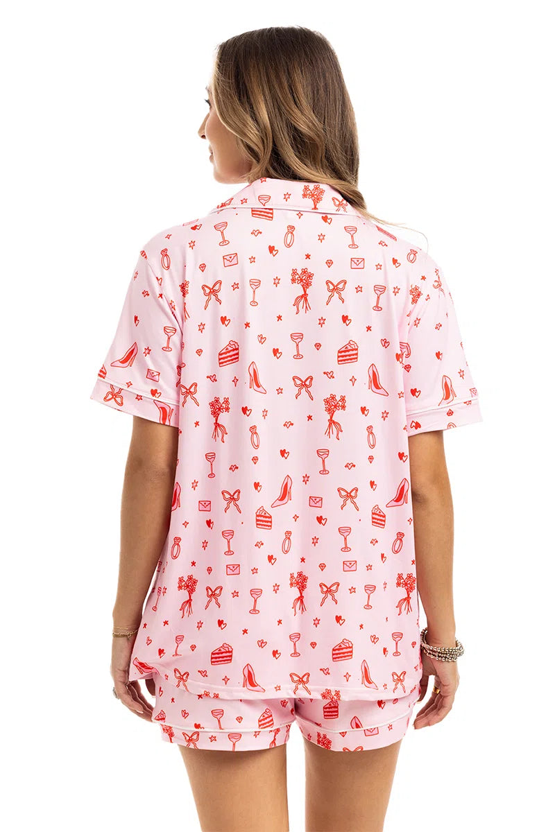 Literally Just A Girl Icons Short Pajama Sets