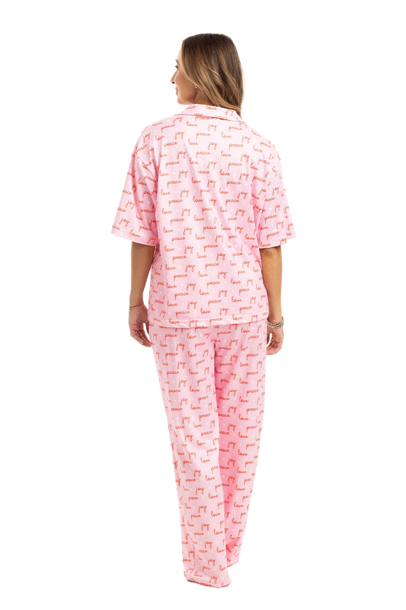 Love Joy & Peace Wholesale Matching Pajama Pants Set