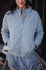 Steel Blue Wholesale Sporty Fall Quilted Jacket