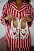 Bow Reindeer House Slippers for Women