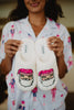 Pink Santa Face Happy Feet Wholesale Slippers