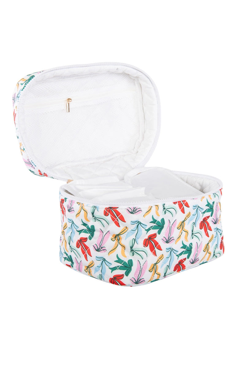 Whimsical Bows Wholesale Quilted Makeup Bag