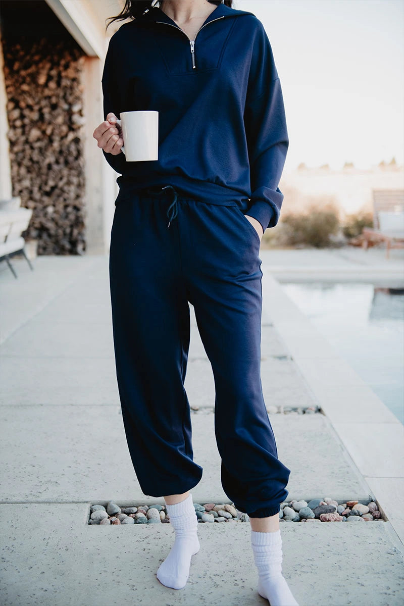 Classic Navy Wholesale Matching Pants Set
