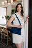 Navy Woven Everywhere Crossbody Sling Bag