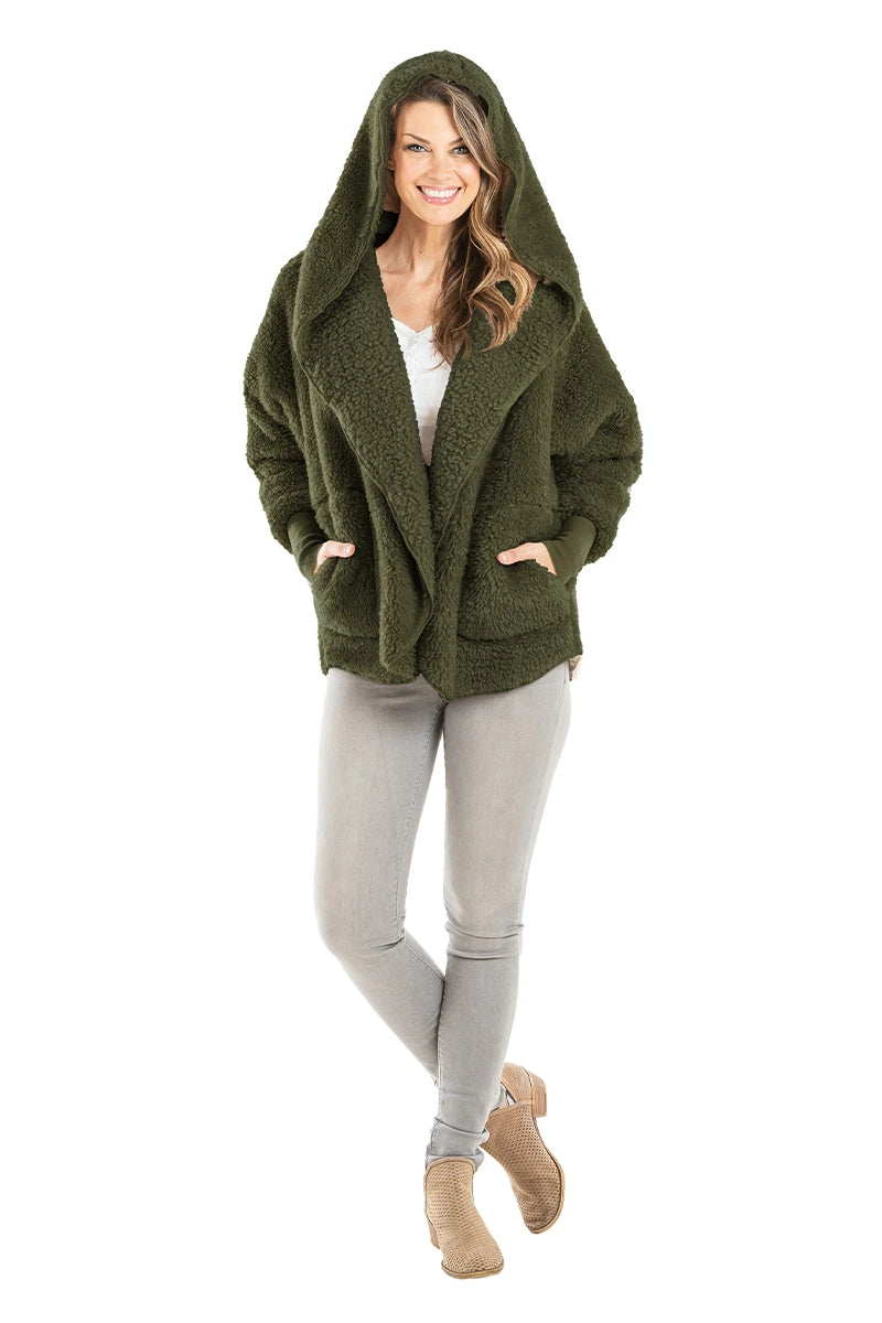 Sherpa Wholesale Body Wrap/Cardigan for Women Hoodie (7 colors)