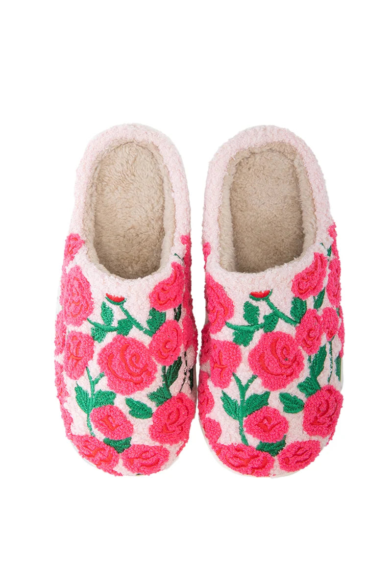 Whimsical Roses Wholesale Cozy Slippers