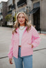 Women's Pink Lightweight Hooded Jacket Wholesale