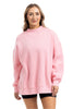 Pink Mockneck Wholesale Sweatshirt Women