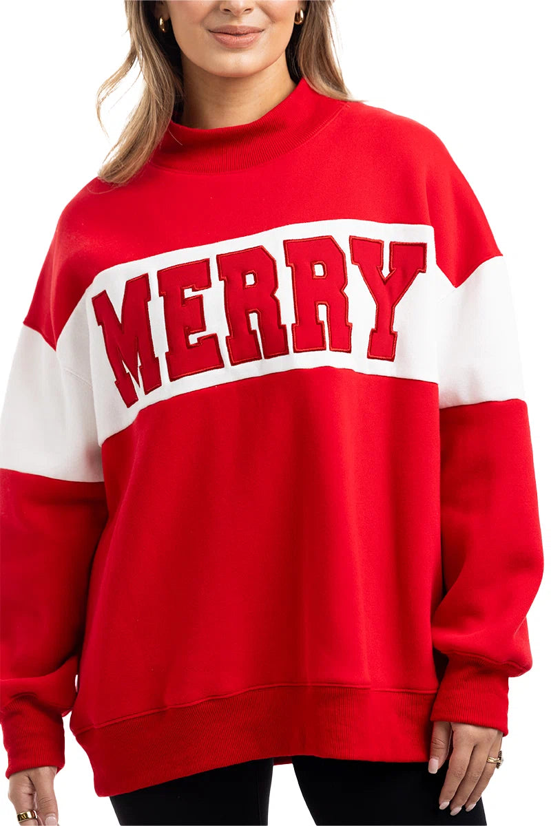 MERRY Mockneck Wholesale Sweatshirt
