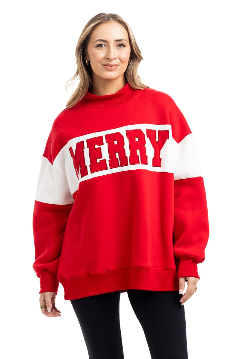 MERRY Mockneck Wholesale Sweatshirt