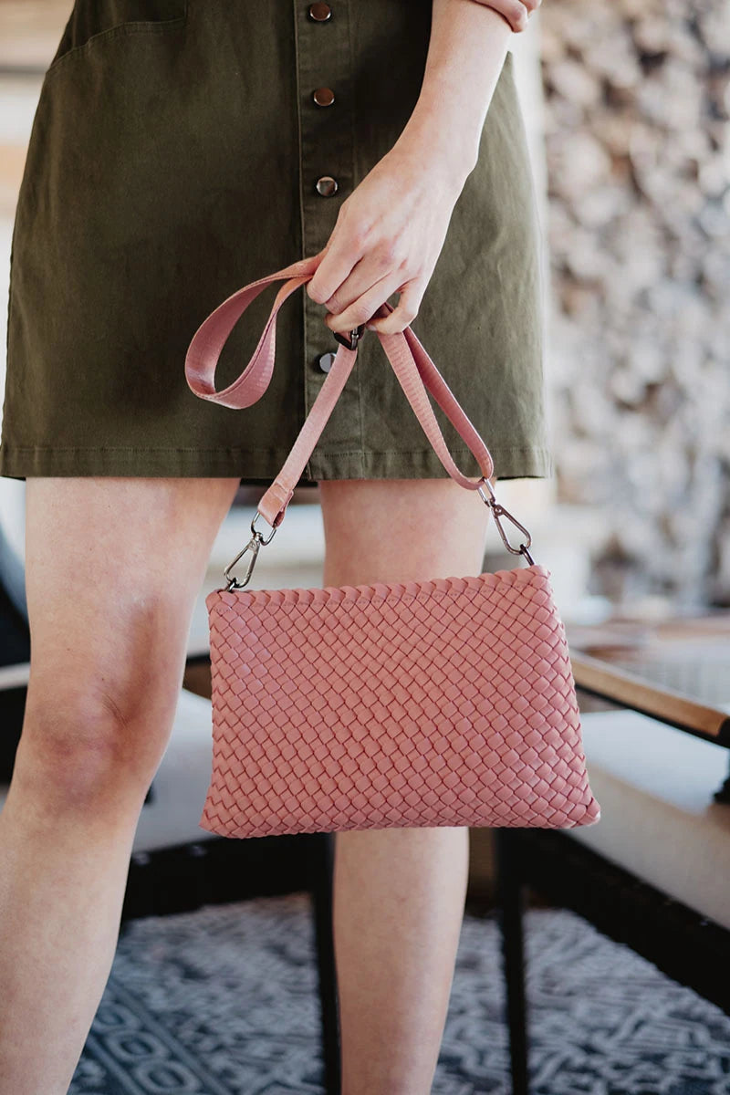 Blush Woven Wholesale Everywhere Crossbody