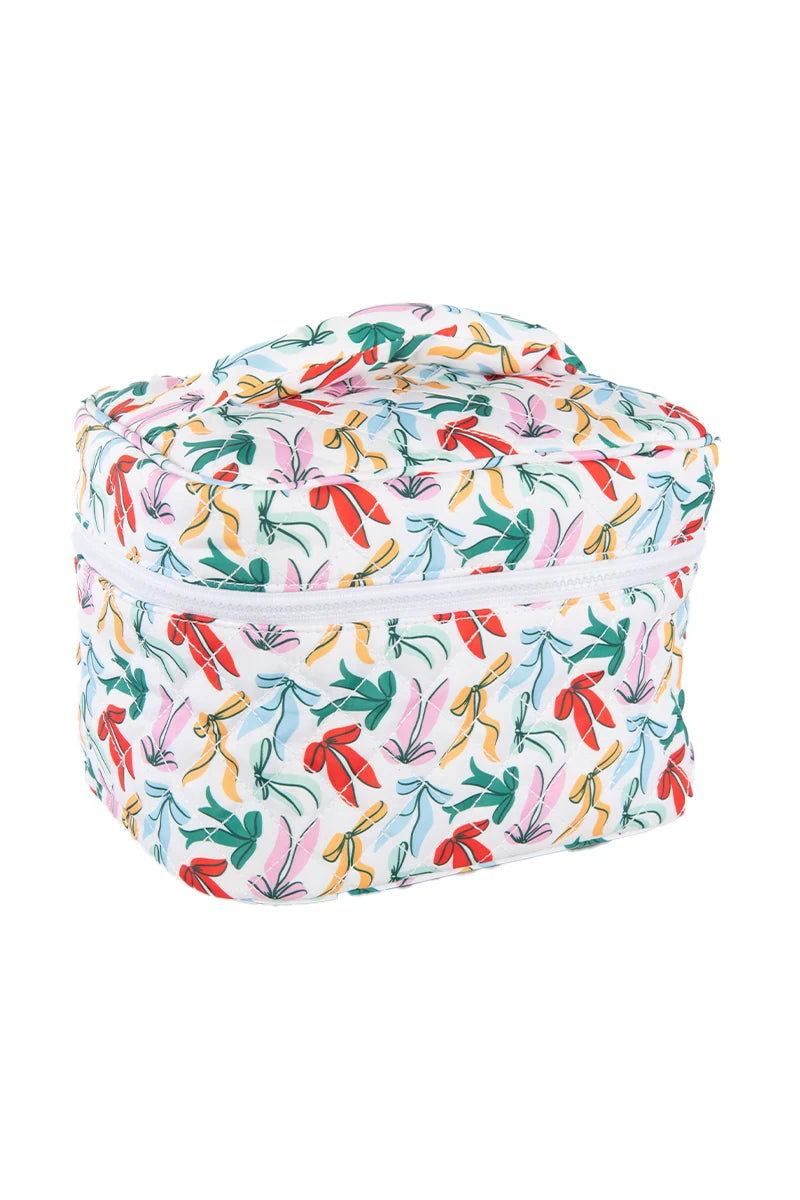 Whimsical Bows Wholesale Quilted Makeup Bag