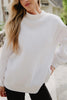 Cloud White Essential Wholesale Mockneck Crew