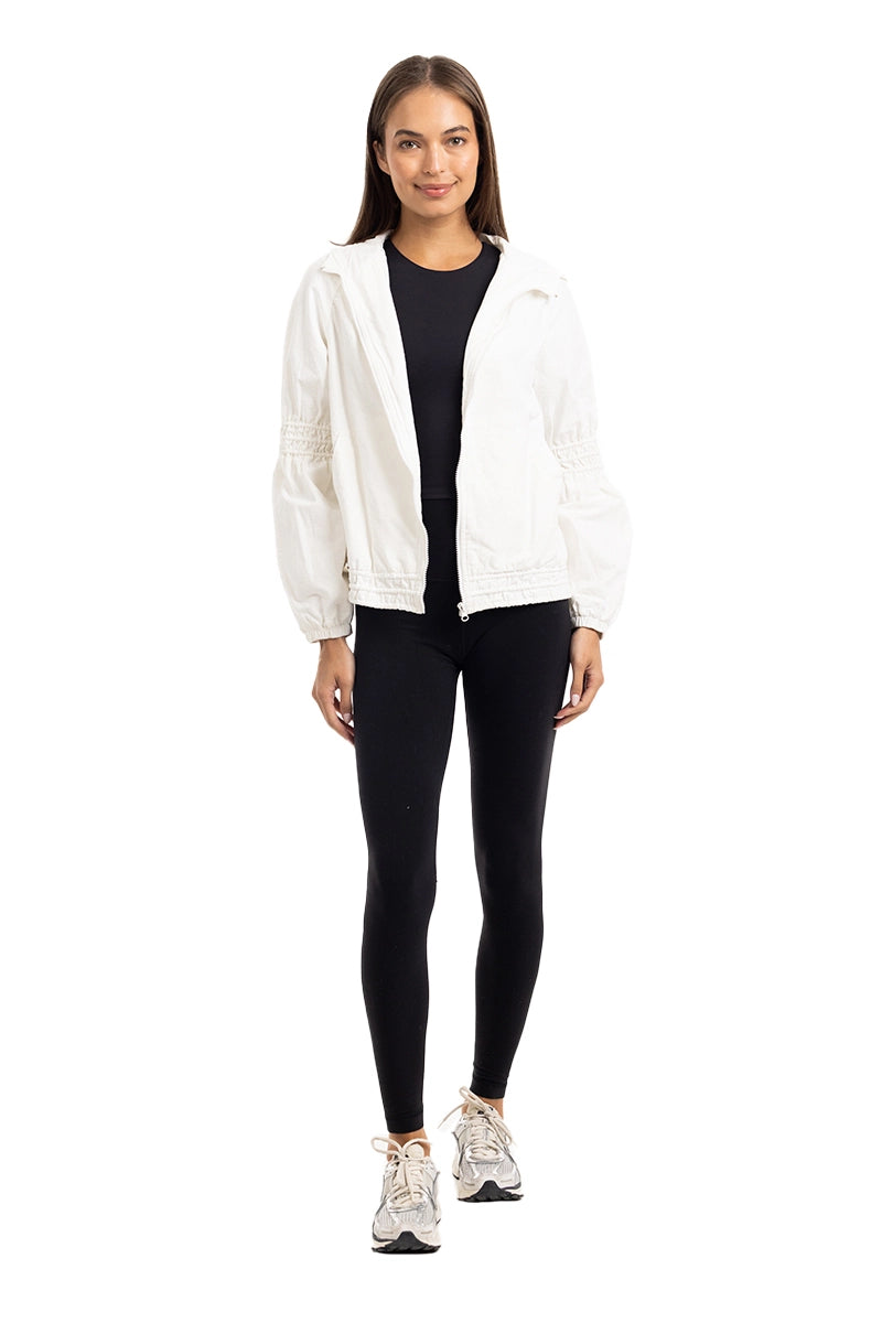 Cloud White Wholesale Lightweight Hooded Jacket