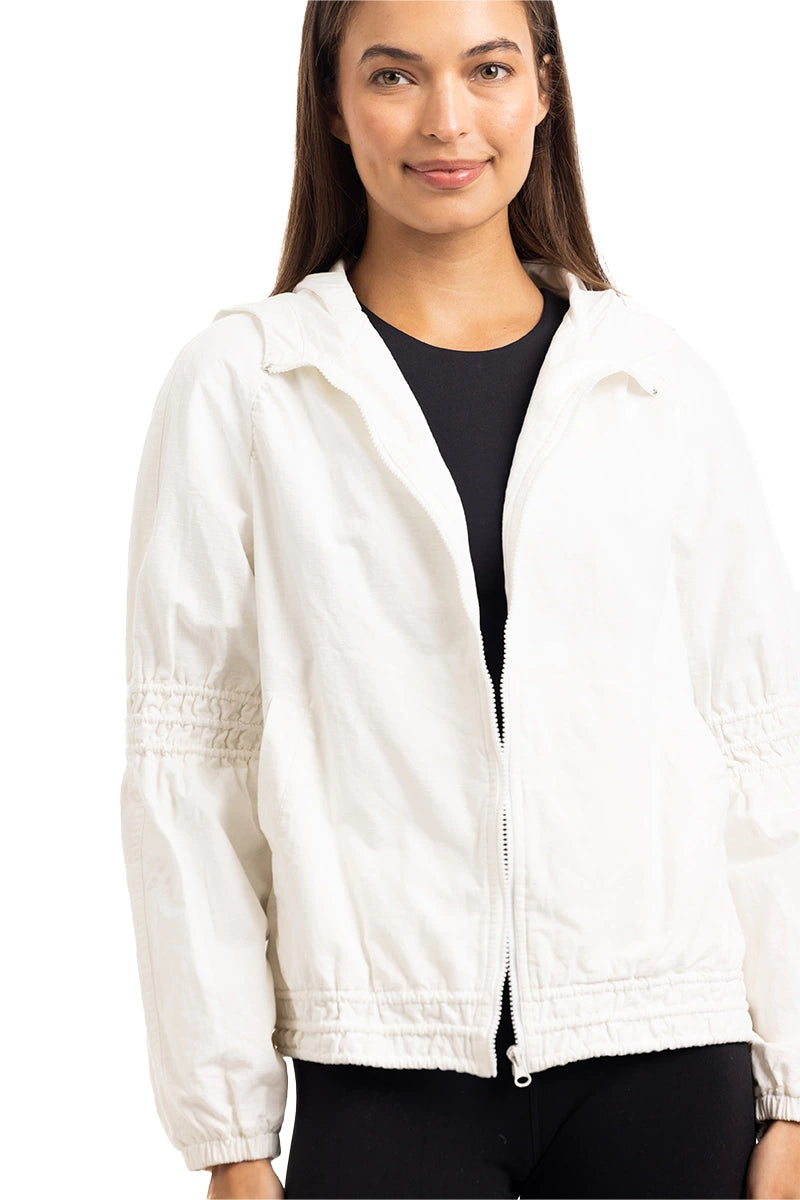Cloud White Wholesale Lightweight Hooded Jacket