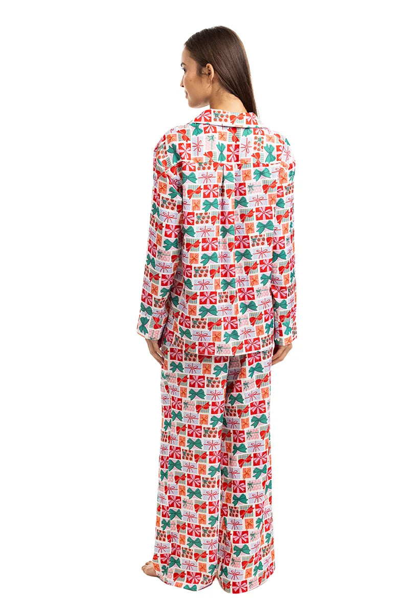 Wrapped Presents with Bows Wholesale Pajama Pants Set