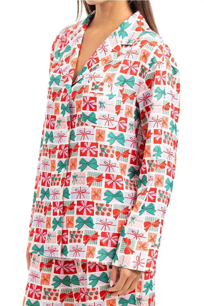 Wrapped Presents with Bows Wholesale Pajama Pants Set