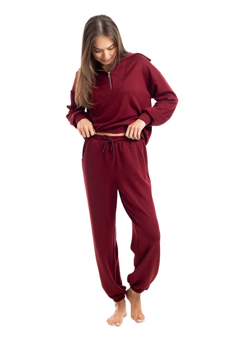 Wine Wholesale Pullover Two-Piece Set