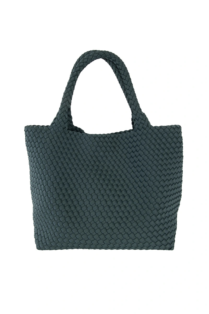 Forest Green Wholesale Woven Tote Bag