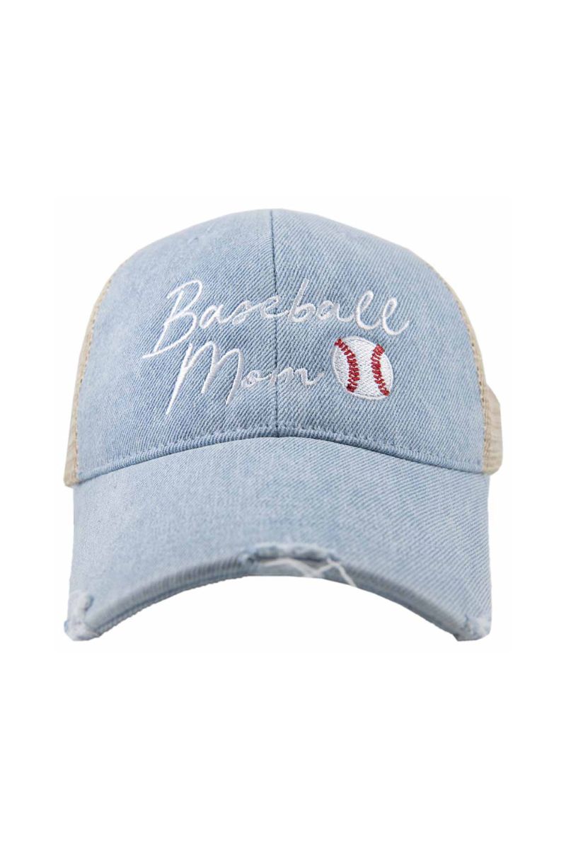 Baseball Mom Women's Trucker Wholesale Denim Hat