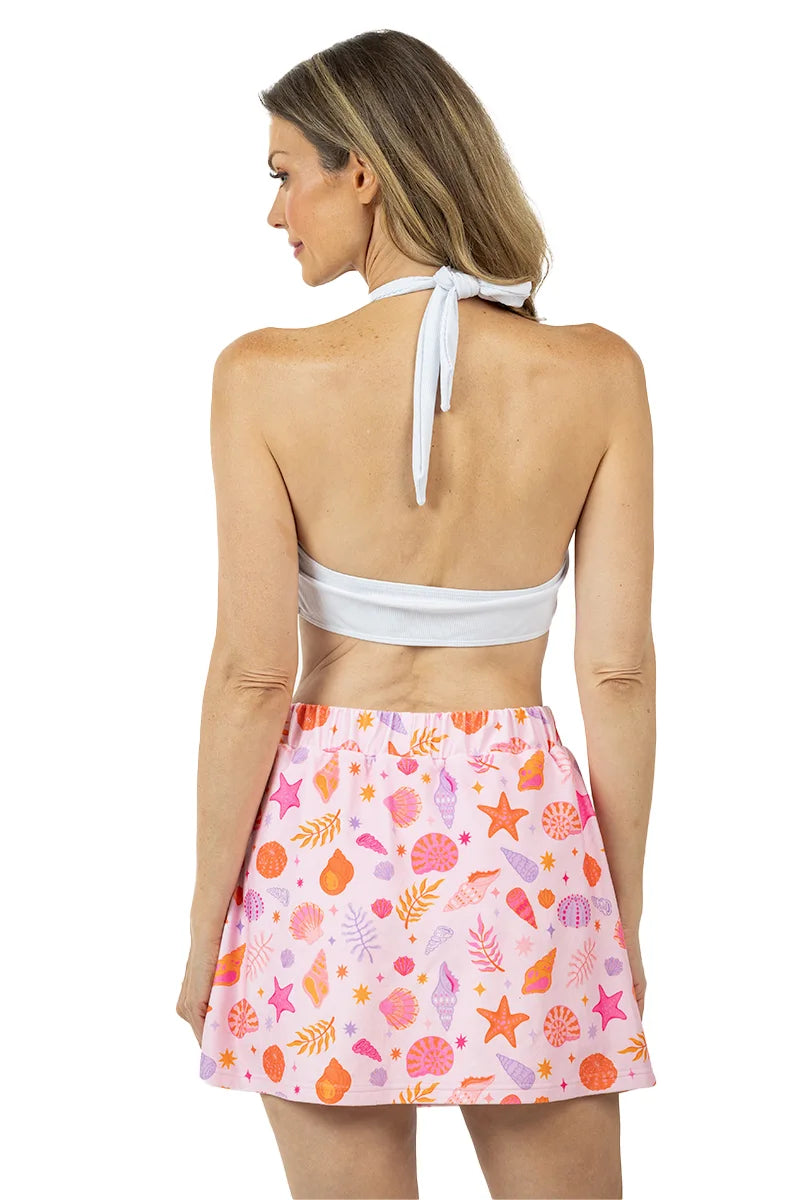 Beach Seashells Wholesale Terry Cloth Skirt