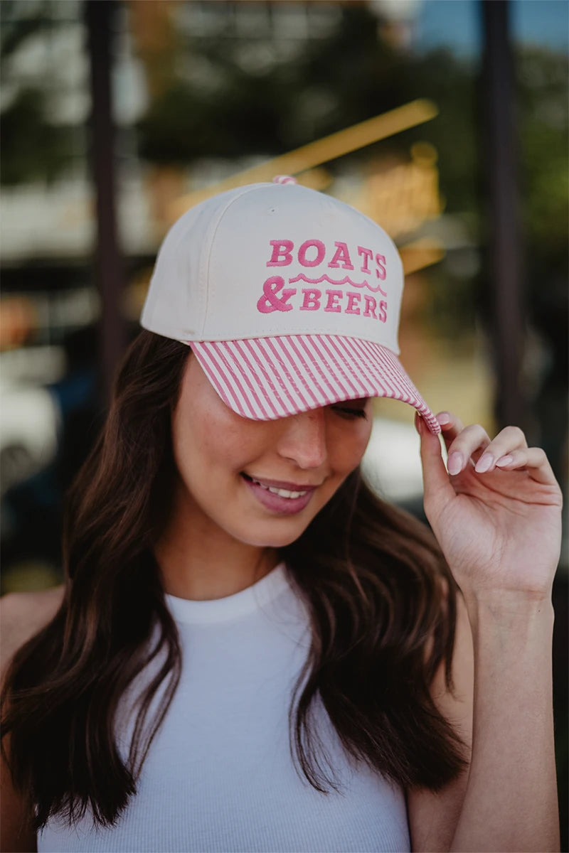 Boats & Beers Wholesale Vintage Snapback Hat