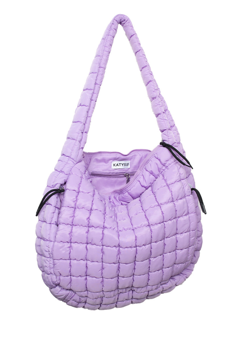 Light Purple Wholesale Oversized Quilted Hobo Tote Bag