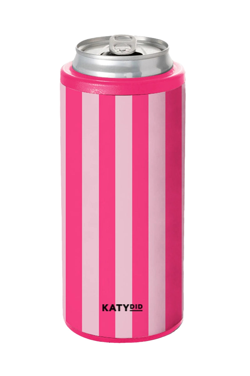 Pink and Hot Pink Striped Wholesale Drink Koozie