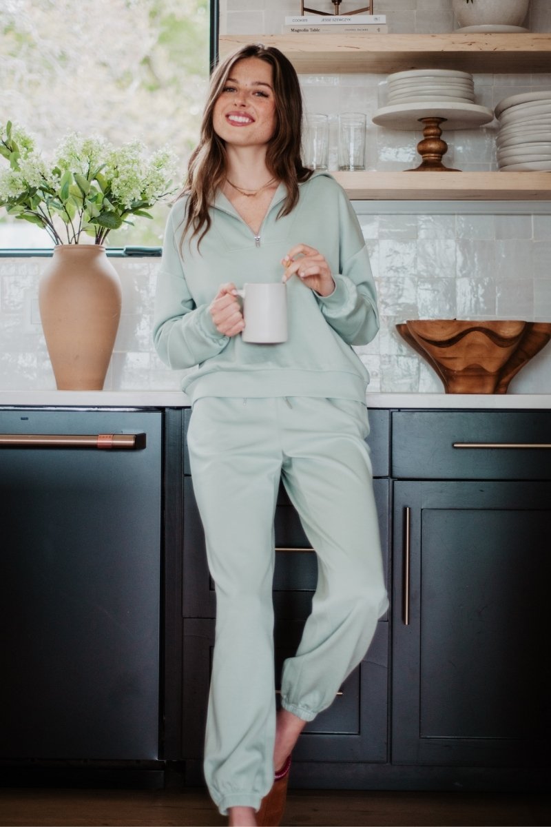 Seafoam Wholesale Matching Jogger Set