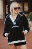 Black Sherpa Fleece Wholesale Pullover