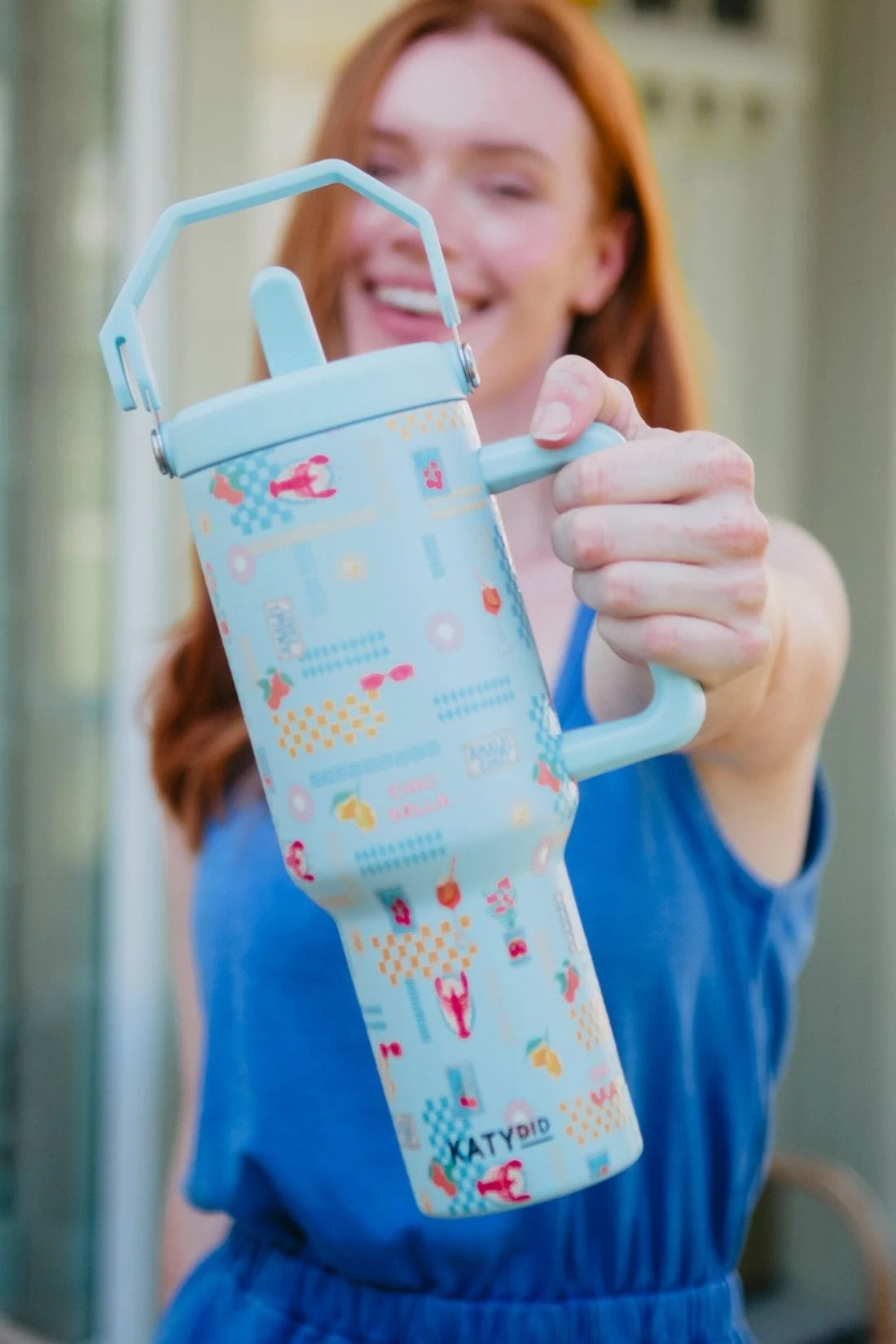Italian Summer Wholesale Tumbler with Straw