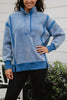 Blue Vintage Wash Wholesale Pullover Sweatshirt